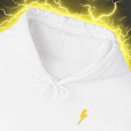 Electric Poseidon™ ⚡️Yellow Bolt Heavy Blend White Sweatshirt
